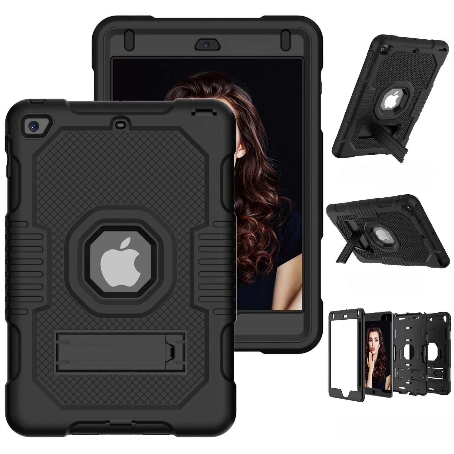 Protective Rugged iPad Case for (7.9-Inch, For iPad Mini 4 & 5) - Kickstand Included - Image 4